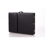 RestPro Alu 3 Black Κρεβάτι Κλίνη Μασάζ Φορητό Βαλίτσα Φυσικοθεραπείας Αλουμινίου ανάκλιση πλάτης